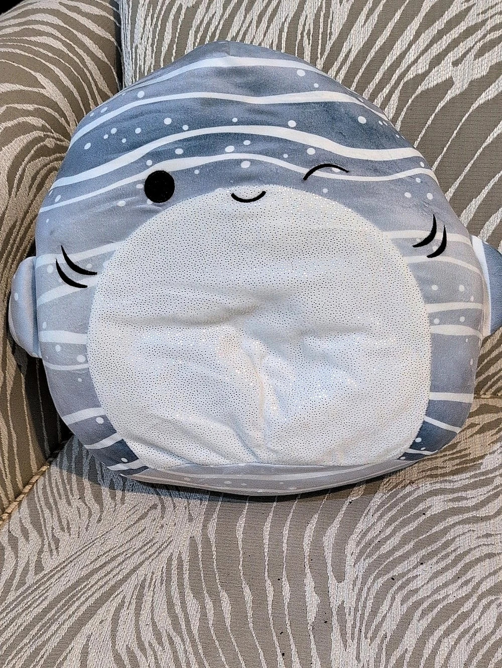 Squishmallows Sachie the Whale Shark Blue & White Plush